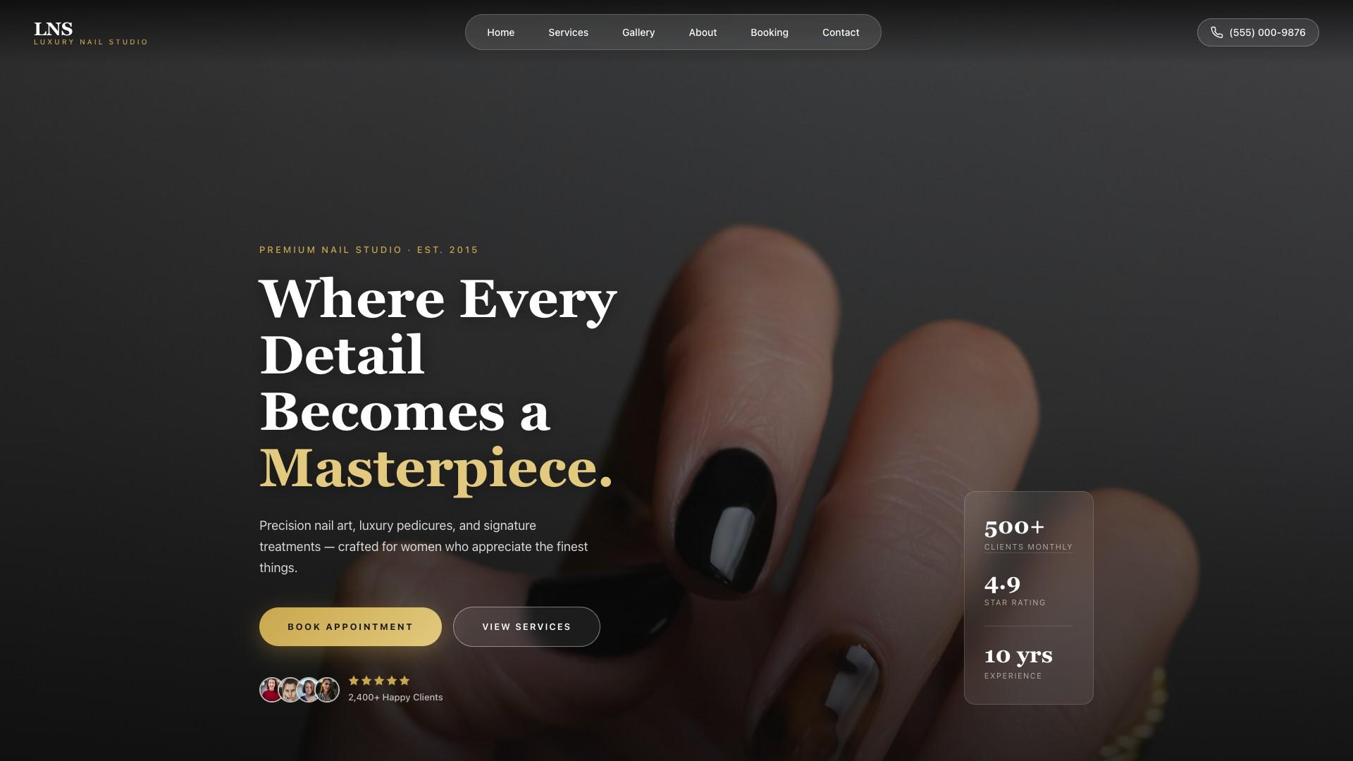 Nail Salon – Luxury Gold