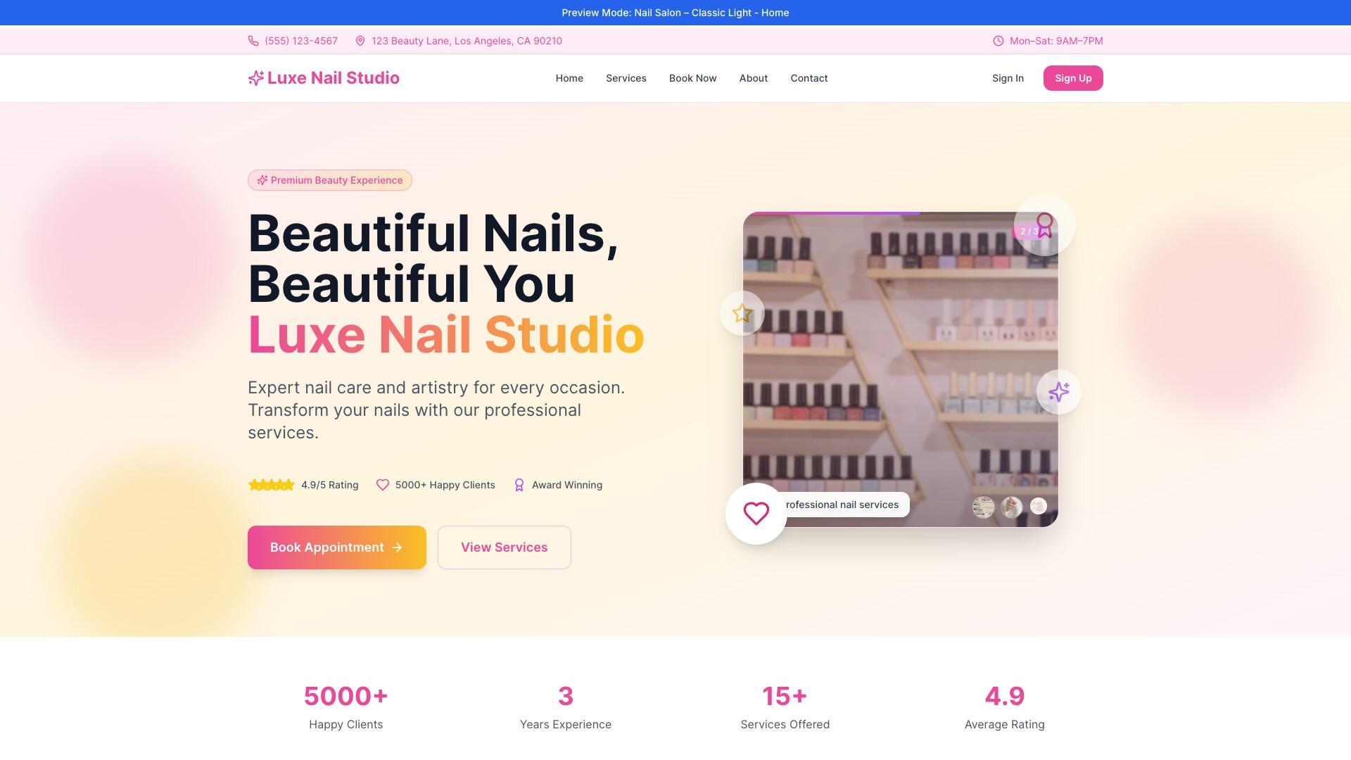 Nail Salon – Classic Light