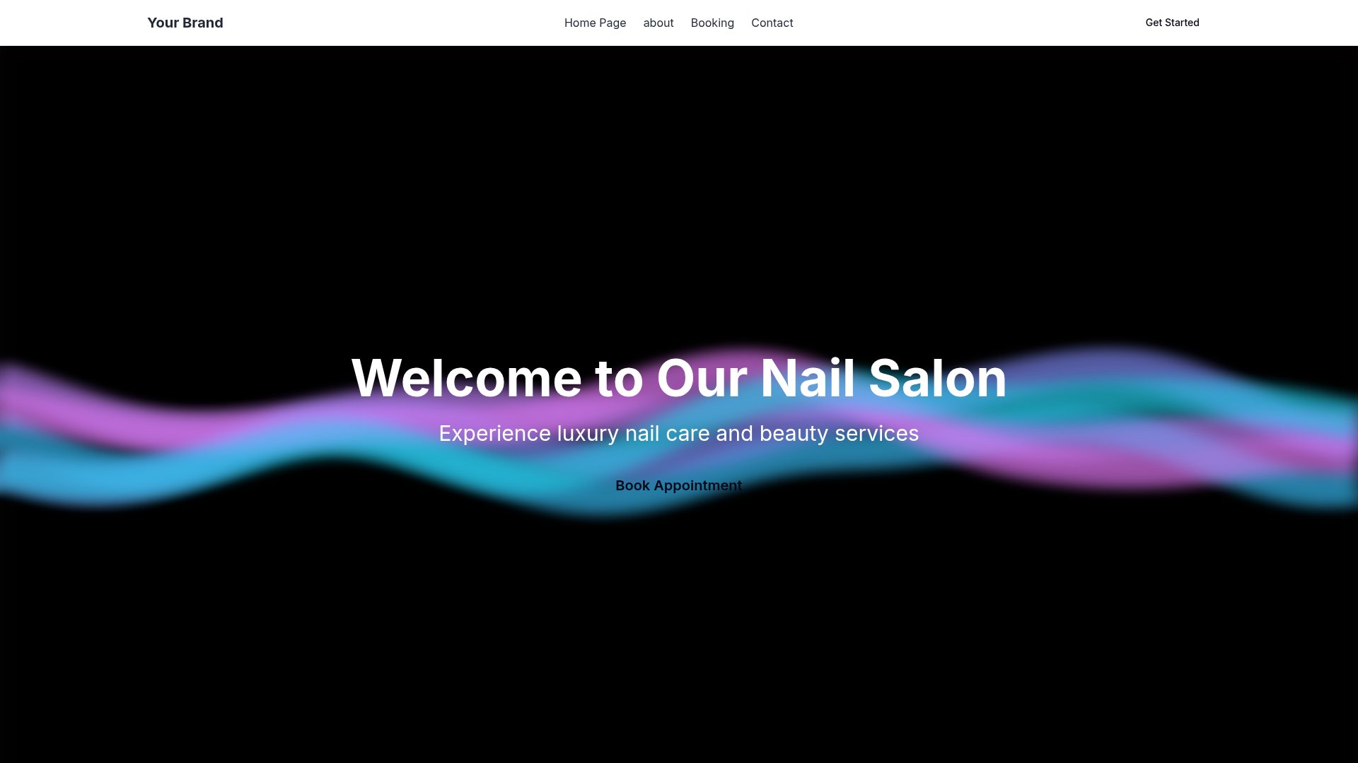 new nail spa template preview