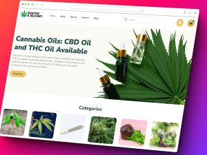 Cannabis Store Website Template